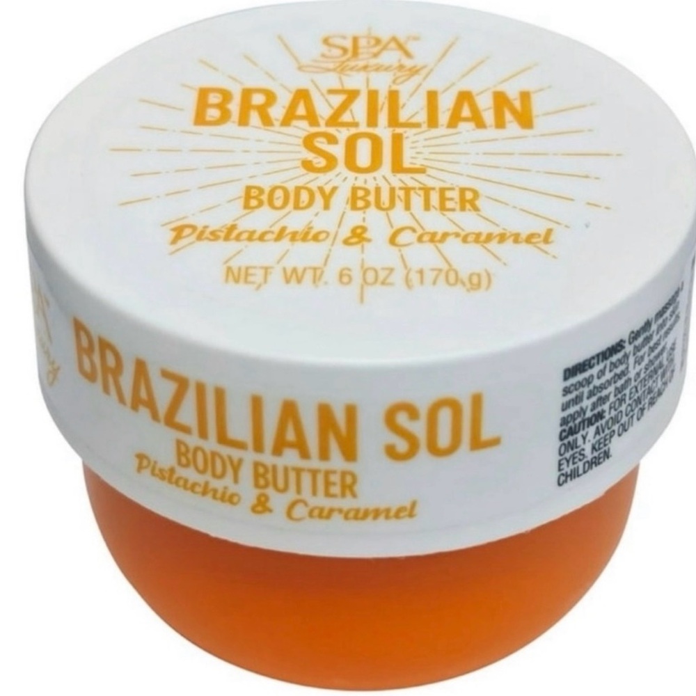 Pistachio & Caramel Body Butter - White/Orange